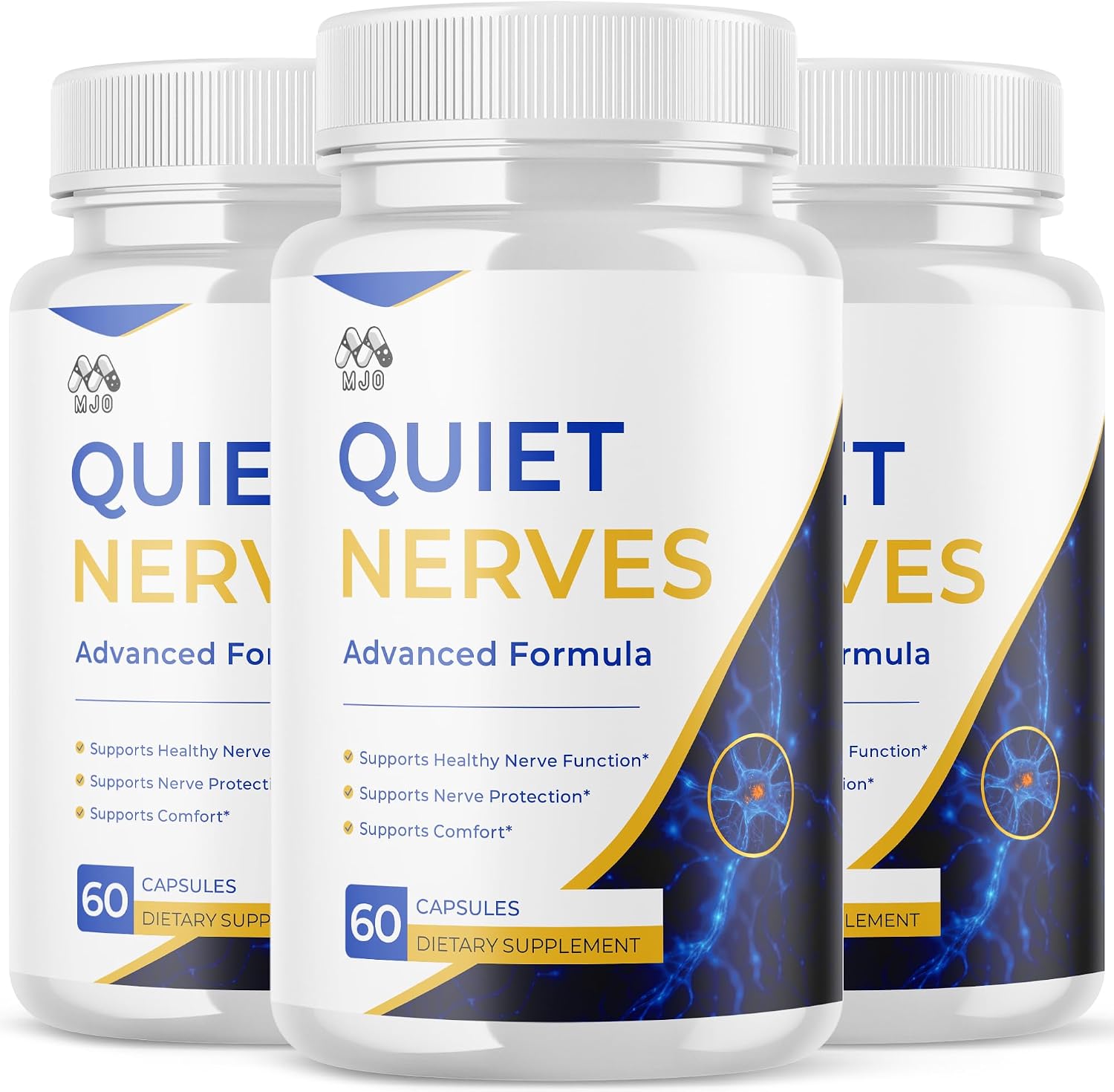 Quiet Nerves nerve support capsule bottles three-pack
